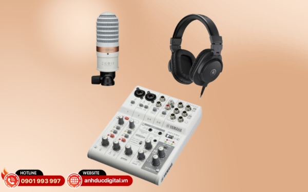 Bộ thu âm livestream Yamaha LSY08 mang đến âm thanh rõ nét, dễ dùng cho hát cover và podcast