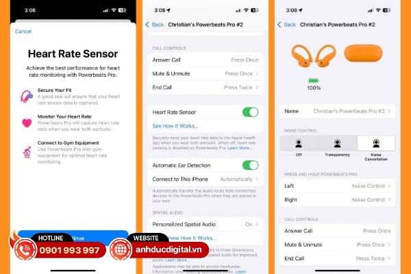 Beats Powerbeats Pro 2 hoạt động tốt nhất với các thiết bị iOS như iPhone