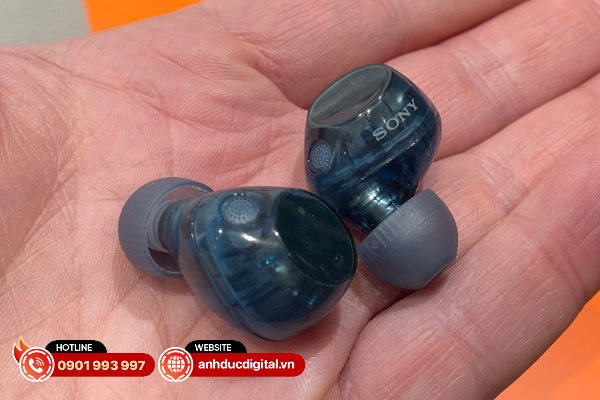 Tai nghe Sony WF-C710N Lớp vỏ bên ngoài được hoàn thiện khá tinh tế nhưng không quá nổi bật