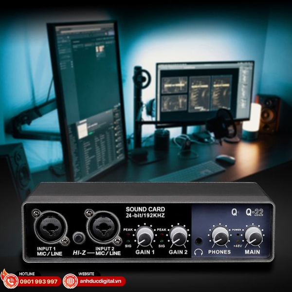 Ưu tiên sound card có độ trễ thấp để trải nghiệm thu âm chân thực, phản hồi âm thanh tức thì