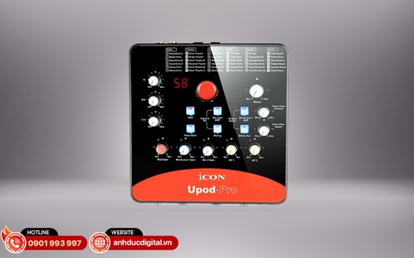 Sound card Icon Upod Pro đa năng, hỗ trợ thu âm và livestream với âm thanh sống động, rõ nét