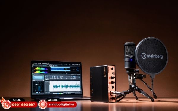 Sound card Yamaha Steinberg UR12 mang đến âm thanh chất lượng cao, lý tưởng cho thu âm và livestream