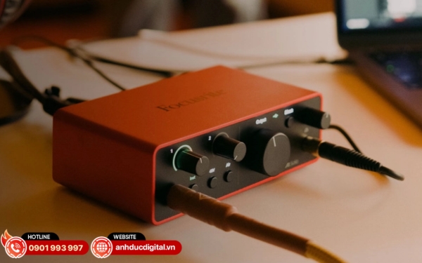 Sound card Focusrite Scarlett Solo Gen 4 cho âm thanh chi tiết, ổn định và dễ sử dụng cho mọi nhu cầu thu âm