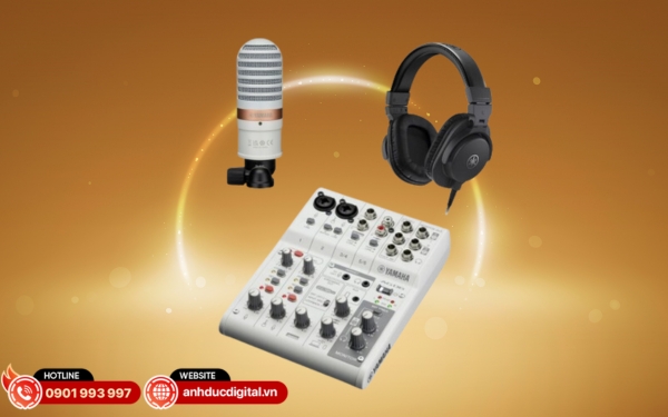 Bộ thu âm đa năng, ổn định, phù hợp livestream và podcast tại nhà