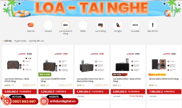 Anh Đức Audio luôn đưa ra nhiều chương trình ưu đãi và mức giá tốt cho khách hàng