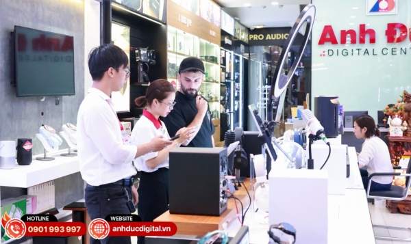 Dịch vụ tư vấn và hậu mãi sau bán hàng tại Anh Đức Audio luôn được chú trọng