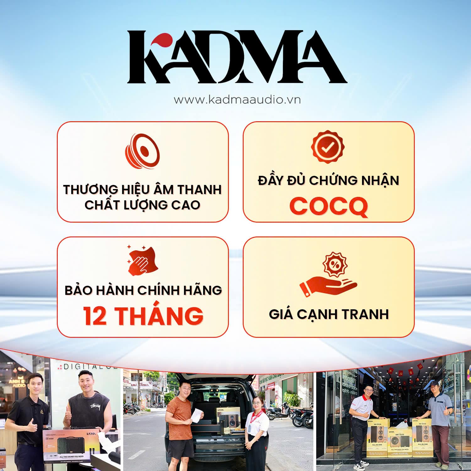 kadma thương hiệu âm thanh uy tín