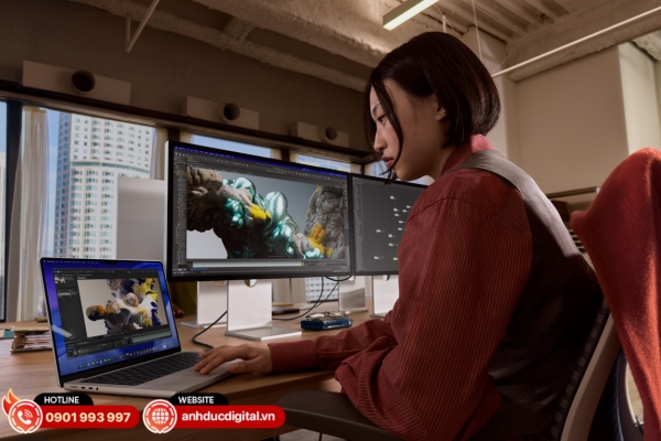 Studio Display XDR mang đến độ sáng ấn tượng, màu sắc chính xác và chất lượng hiển thị chuẩn chuyên nghiệp