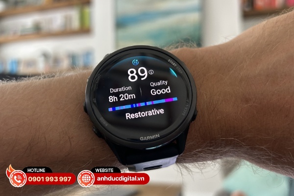 Garmin Forerunner 970 nhiều dữ liệu về toàn bộ thời gian ngủ của người dùng