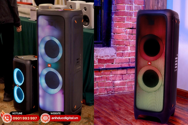 JBL PartyBox 1000 với công suất cực lớn 1100 W, âm thanh bùng nổ và hiệu ứng ánh sáng sống động cho mọi bữa tiệc