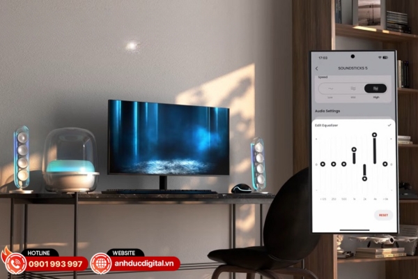 SoundSticks 5 hỗ trợ ứng dụng Harman Kardon One và công nghệ Auracast