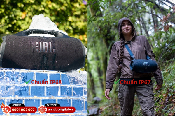 Boombox 4 và Xtreme 4 bền bỉ, chống nước và chống bụi chuẩn IP68 và IP67, sẵn sàng cho mọi điều kiện sử dụng