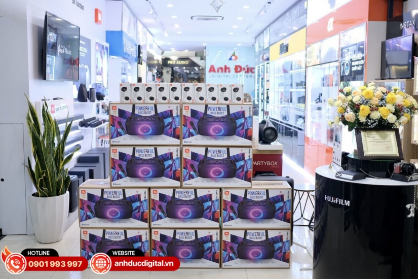 Tham khảo mua JBL PartyBox On The Go 2 hãng chuẩn tại Anh Đức Digital