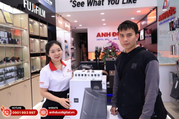 Trải nghiệm và mua loa karaoke bluetooth chính hãng tại showroom Anh Đức Digital