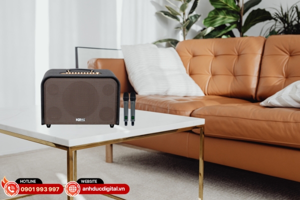 Acnos Harmony mang đến âm thanh mạnh mẽ với hệ thống loa 3 đường tiếng và micro không dây tiện lợi