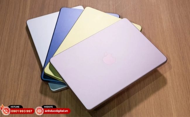 Cận cảnh thiết kế siêu mỏng chỉ 1.27 cm của MacBook Neo, mang lại vẻ ngoài thanh thoát không thua kém dòng Air cao cấp