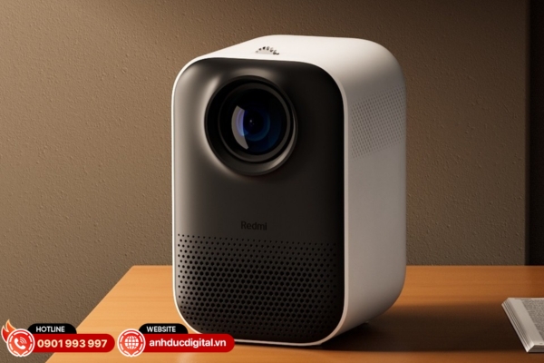 Xiaomi gây ấn tượng với máy chiếu thiết kế hiện đại, nhỏ gọn, tính năng thông minh, phù hợp giải trí gia đình và nhu cầu di động