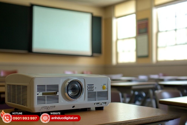 Máy chiếu cho quán cafe, lớp học và kinh doanh cho hình ảnh sáng rõ, hoạt động bền bỉ, phù hợp trình chiếu màn hình lớn