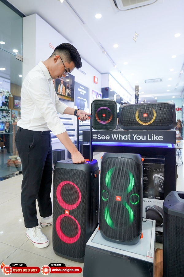 Mua JBL PartyBox On The Go 2 chính hãng tại Anh Đức Digital đẻ được tư vấn lựa chọn 