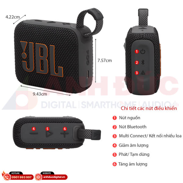So sánh JBL Go 4 và JBL Clip 5 - 7