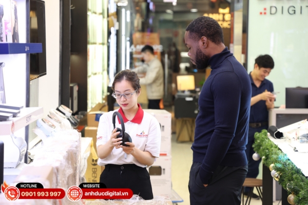 Đội ngũ Anh Đức Digital luôn sẵn sàng tư vấn tận tình, hỗ trợ chọn đúng sản phẩm phù hợp và đảm bảo dịch vụ hậu mãi chu đáo