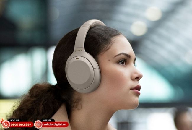 Không gian âm nhạc riêng tư và tĩnh lặng tuyệt đối với dòng tai nghe Sony bluetooth chụp tai cao cấp