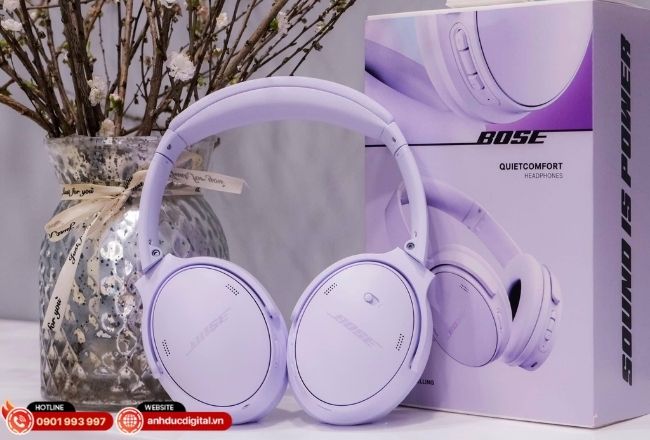 Tai nghe Bose chụp tai chống ồn tốt, đeo êm và pin đủ dùng cho cả ngày làm việc.