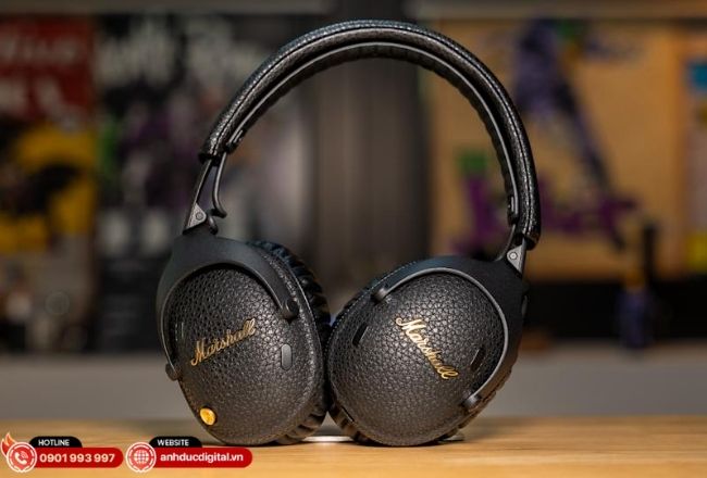 Tai nghe chụp tai cao cấp, chống ồn mạnh, pin dài và chất âm đậm chất Marshall.