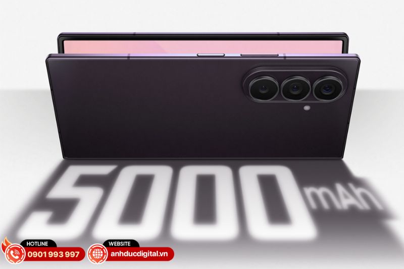 Galaxy Z Fold8 Ultra sở hữu pin 5.000 mAh, tăng 600 mAh so với Fold7, cho thời lượng sử dụng ổn định hơn