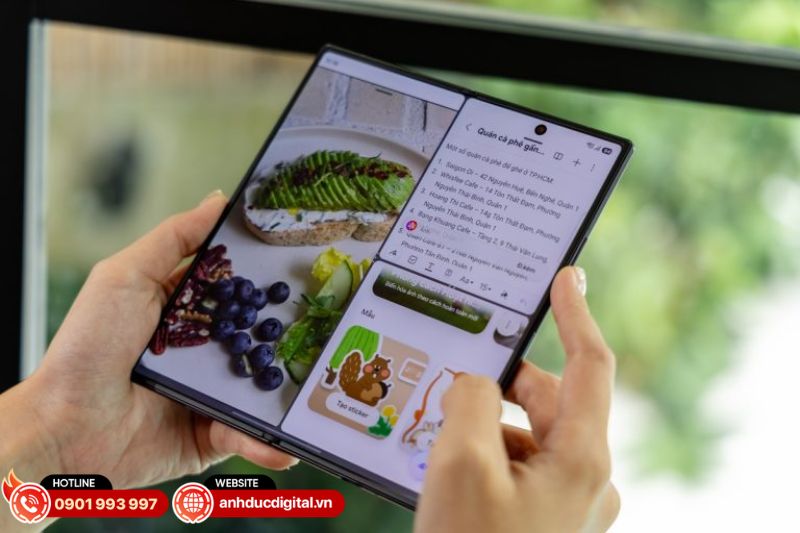Thời lượng pin Galaxy Z Fold8 Ultra đáp ứng khoảng một ngày sử dụng, tùy tác vụ, độ sáng và thời gian bật màn hình