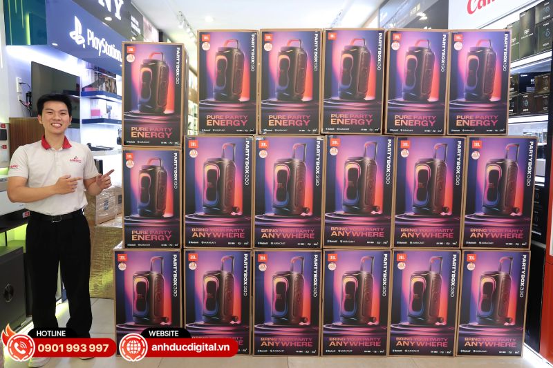 Mua JBL PartyBox 130 chính hãng tại Anh Đức Digital với giá ưu đãi và chính sách bảo hành rõ ràng