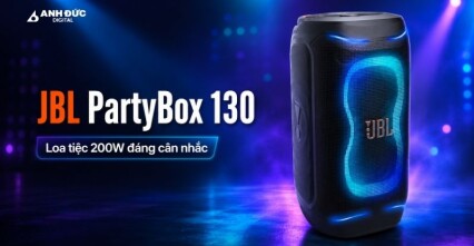 Trên tay JBL PartyBox 130: Loa tiệc 200W đáng mua ở tầm 12,9 triệu?