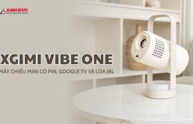 XGIMI Vibe One: Máy Chiếu Mini Full HD Có Pin, Google TV Và Loa JBL