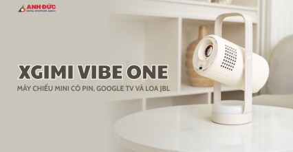 XGIMI Vibe One: Máy Chiếu Mini Full HD Có Pin, Google TV Và Loa JBL