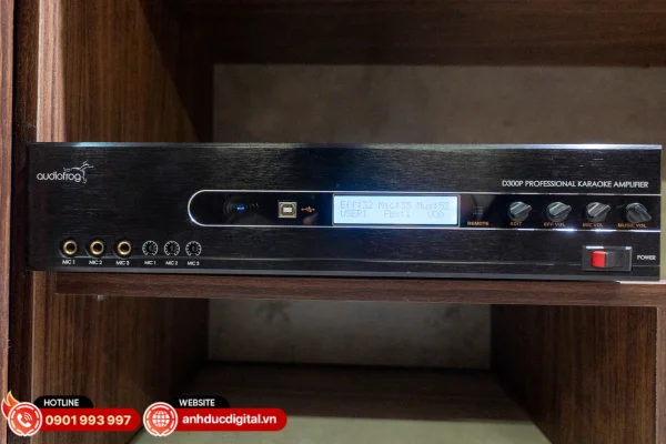 Amply Audiofrog D300P cho công suất ổn định, giúp hệ thống vận hành mượt mà và bền bỉ