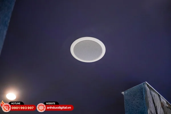 Loa âm trần TOA PC-658R có thiết kế gọn gàng, âm thanh rõ ràng và phù hợp cho hệ thống âm thanh nền trong nhà