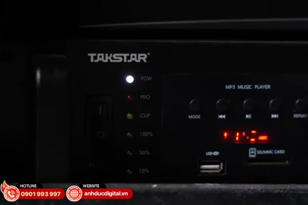 Amply Tasktar EBS-24M vận hành ổn định, cho âm thanh rõ ràng và hỗ trợ điều khiển linh hoạt nhiều vùng âm thanh