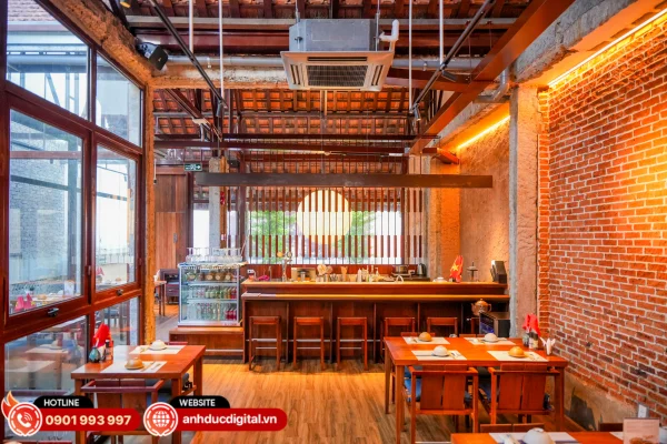 Nguyên lý phủ âm của dự án âm thanh nhà hàng MiRi Hôm được thiết kế với nhiều điểm loa phân bố đều, giúp âm thanh lan tỏa tự nhiên và dễ chịu ở mọi vị trí