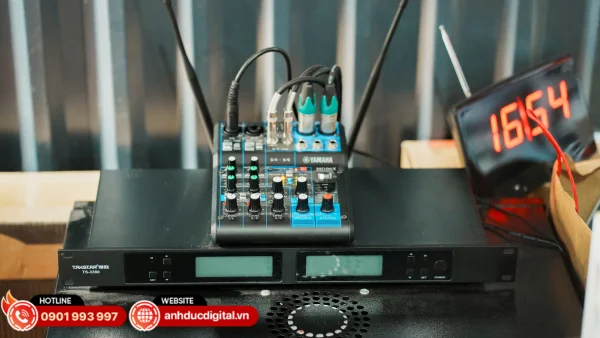 Mixer Yamaha MG06X nhỏ gọn, xử lý âm thanh ổn định với hiệu ứng tích hợp, phù hợp hệ thống âm thanh chuyên nghiệp