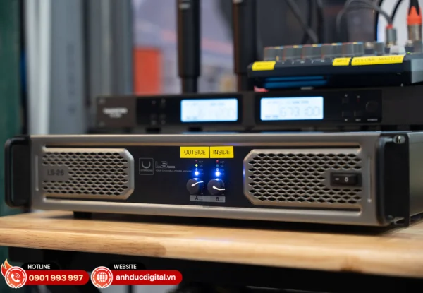 Cục đẩy Listensound LS-26 cung cấp công suất ổn định, vận hành bền bỉ, đảm bảo hệ thống âm thanh hoạt động liên tục