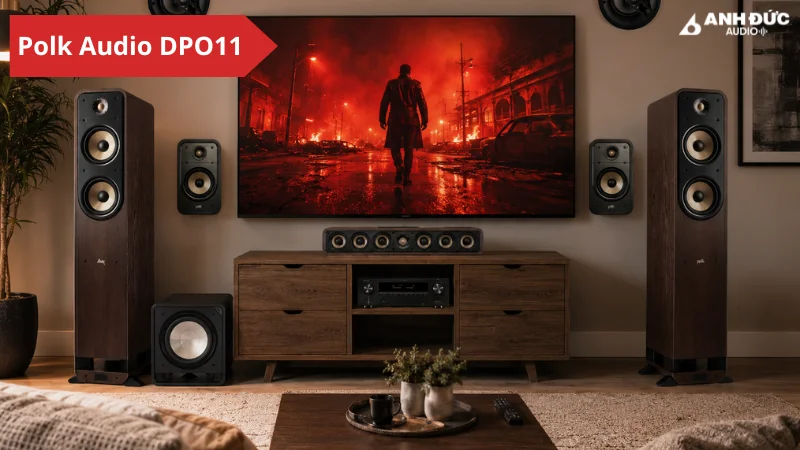 Dàn xem phim nghe nhạc Polk Audio DPO11 với âm thanh cân bằng, chi tiết