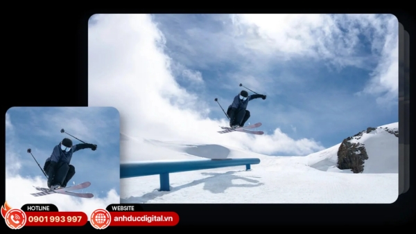 DJI Osmo Action 6 với RockSteady 3.0 giữ video mượt mà, ổn định ngay cả khi di chuyển mạnh