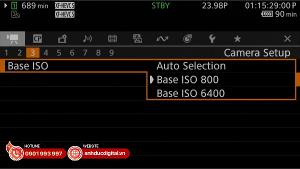 Hệ thống Dual Basi ISO trên Canon EOS C50