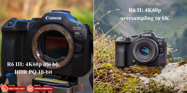 Canon EOS R6 III hỗ trợ quay 4K60p nội bộ, HDR PQ 10-bit – mang đến chất điện ảnh vượt xa R6 II