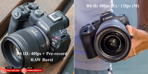 Với 40fps và tính năng Pre-record Burst, Canon R6 III giúp bắt trọn khoảnh khắc nhanh hơn thế hệ R6 II