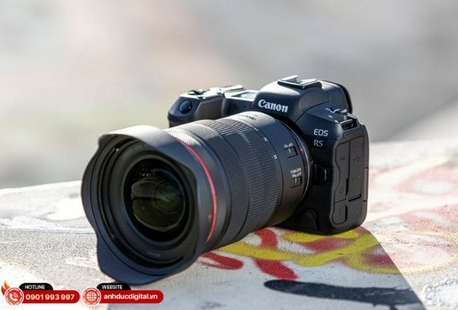 Canon R5 hỗ trợ truyền file nhanh qua WiFi 5GHz, phù hợp môi trường thi đấu chuyên nghiệp