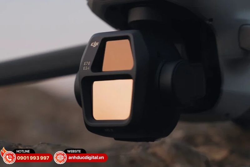 Camera tele 70mm 48MP f/2.8 giúp nén phối cảnh, làm nổi bật chủ thể và tạo khung hình cinematic từ xa