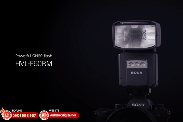 Sony HVL-F60RM là đèn flash máy ảnh cao cấp, mạnh mẽ và kết nối không dây ổn định