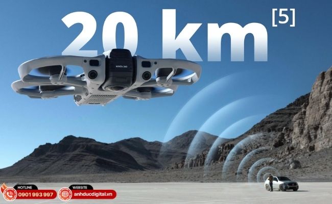 Công nghệ truyền dẫn O4+ duy trì tín hiệu mượt mà, ổn định với khoảng cách lên đến 20km.