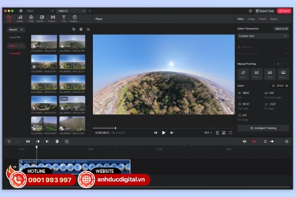 Ứng dụng biên tập DJI Studio trên máy tính